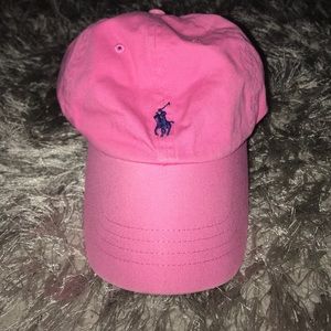 Pink adjustable polo Ralph Lauren hat